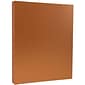 JAM Paper Metallic Colored Paper, 80 lbs., 8.5" x 11", Copper Stardream, 100 Sheets/Pack (173SD8511CO120)