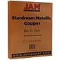 JAM Paper Metallic Colored Paper, 32 lbs., 8.5 x 11, Copper Stardream, 25 Sheets/Pack (173SD8511CO