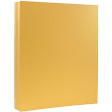 JAM Paper Metallic Colored Paper, 32 lbs., 8.5 x 11, Gold Stardream, 25 Sheets/Pack (173SD8511GO12