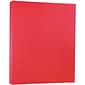 JAM Paper Metallic Colored Paper, 32 lbs., 8.5 x 11, Jupiter Red Stardream, 100 Sheets/Pack (173SD