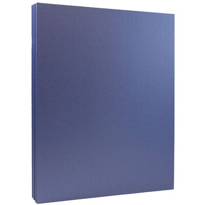 JAM Paper Metallic Colored 8.5 x 11 Copy Paper, 32 lbs., Sapphire Blue Stardream, 25 Sheets/Pack (