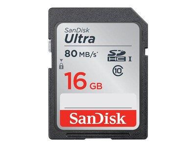 SanDisk Ultra Flash Memory Card 16 GB SDHC UHS-I