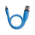 Gear Head 10 Flexible USB To Lightning Data Transfer/Power Cable for iPhone/iPad/iPod, Blue (LC9500BLU)