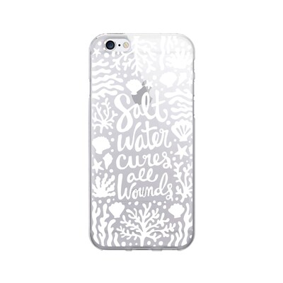 OTM  Prints Clear Phone Case, Salt Water Cures Reef White, iPhone 7/7S (OP-IP7V1CG-A02-42)