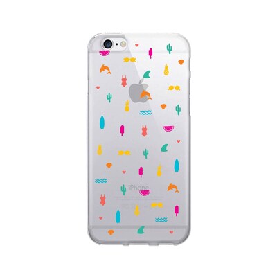 OTM  Prints Clear Phone Case, Summer Icons Brights, iPhone 7/7S (OP-IP7V1CG-A02-50)