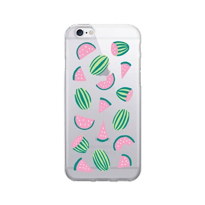 OTM  Prints Clear Phone Case, Watermelon Coral, iPhone 7/7S (OP-IP7V1CG-A02-55)