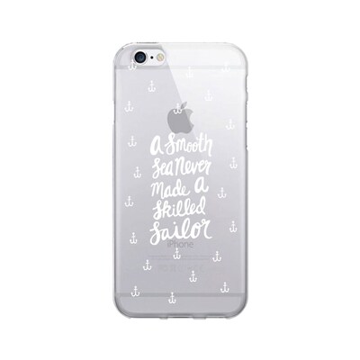 OTM  Prints Clear Phone Case, A Smooth Sea White, iPhone 7/7S (OP-IP7V1CG-A02-03)