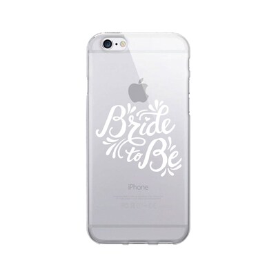 OTM  Prints Clear Phone Case, Bride to Be White, iPhone 7/7S (OP-IP7V1CG-A02-13)