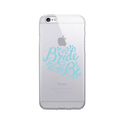 OTM  Prints Clear Phone Case, Bride to Be Blue, iPhone 7/7S (OP-IP7V1CG-A02-15)