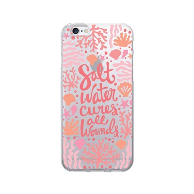 OTM  Prints Clear Phone Case, Salt Water Cures Reef Pink, iPhone 7/7S (OP-IP7V1CG-A02-41)