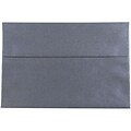 JAM Paper® A8 Metallic Invitation Envelopes, 5.5 x 8.125, Stardream Anthracite Black, 25/Pack (9846)