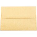 JAM Paper® A8 Parchment Invitation Envelopes, 5.5 x 8.125, Antique Gold Recycled, Bulk 250/Box (16009H)