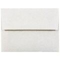 JAM Paper® A2 Parchment Invitation Envelopes, 4.375 x 5.75, Pewter Grey Recycled, Bulk 250/Box (34876H)