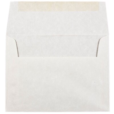 JAM Paper A6 Parchment Invitation Envelopes, 4.75 x 6.5, Pewter Grey Recycled, 25/Pack (35170)