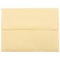 JAM Paper® A2 Parchment Invitation Envelopes, 4.375 x 5.75, Antique Gold Recycled, Bulk 1000/Carton (55574B)