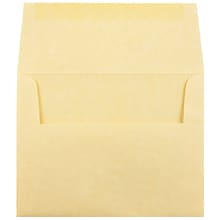 JAM Paper A2 Parchment Invitation Envelopes, 4.375 x 5.75, Antique Gold Recycled, 25/Pack (55574)