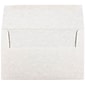 JAM Paper A10 Parchment Invitation Envelopes, 6" x 9".5", Pewter Grey Recycled, 25/Pack (57156)