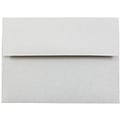 JAM Paper® A6 Passport Invitation Envelopes, 4.75 x 6.5, Granite Silver Recycled, Bulk 250/Box (71185H)
