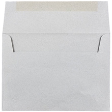 JAM Paper A7 Passport Invitation Envelopes, 5.25 x 7.25, Granite Silver Recycled, 25/Pack (71813)