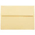 JAM Paper A7 Parchment Invitation Envelopes, 5.25 x 7.25, Antique Gold Recycled, 50/Pack (78758I)