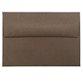 JAM Paper® 4Bar A1 Invitation Envelopes, 3.625 x 5.125, Chocolate Brown Recycled, Bulk 250/Box (233708H)