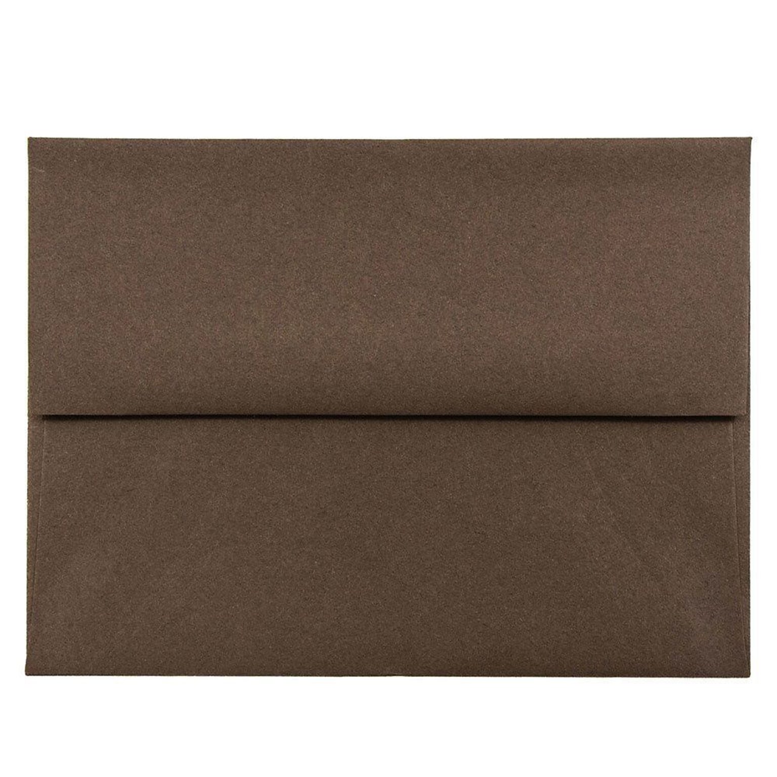 JAM Paper A2 Invitation Envelopes, 4.375 x 5.75, Chocolate Brown Recycled, 25/Pack (233709)