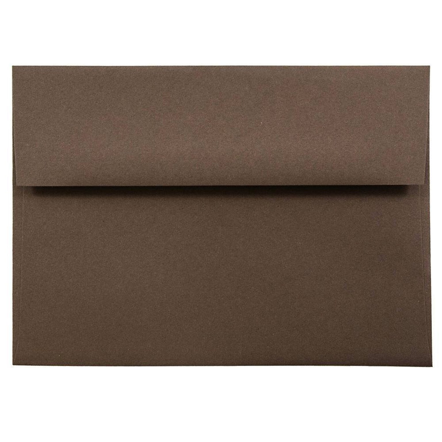 JAM Paper A7 Invitation Envelopes, 5.25 x 7.25, Chocolate Brown Recycled, 50/Pack (233711I)