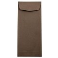 JAM Paper #11 Policy Business Envelopes, 4.5 x 10.375, Chocolate Brown Recycled, 25/Pack (233716)