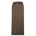 JAM Paper #11 Policy Business Envelopes, 4.5 x 10.375, Chocolate Brown Recycled, 25/Pack (233716)