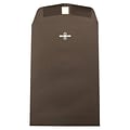 JAM Paper® 6 x 9 Open End Catalog Envelopes with Clasp Closure, Chocolate Brown Recycled, 100/Pack (234784)