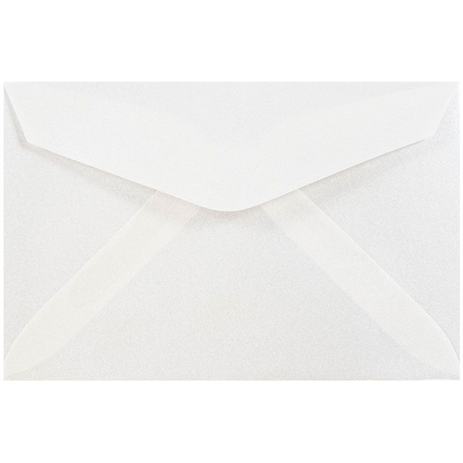 JAM Paper 3Drug Translucent Vellum Mini Envelopes, 2.3125 x 3.625, Platinum Silver, 25/Pack (1591564)