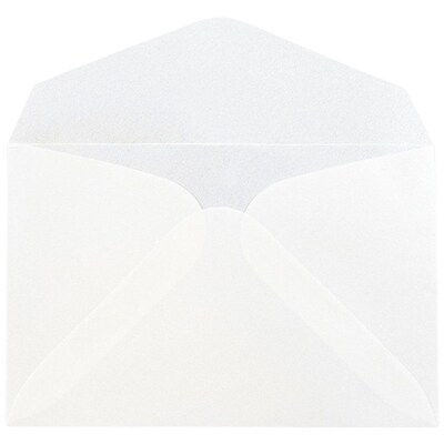 JAM Paper 3Drug Translucent Vellum Mini Envelopes, 2.3125 x 3.625, Platinum Silver, 25/Pack (1591564