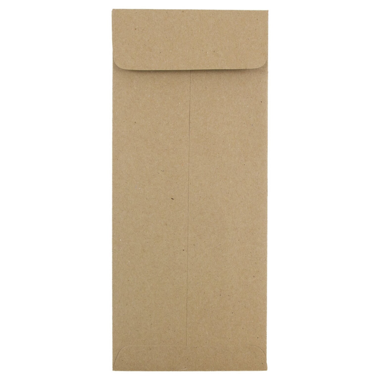 JAM Paper Open End #10 Currency Envelope, 4 1/8 x 9 1/2, Brown Kraft Paper Bag, 50/Pack (3965615I)