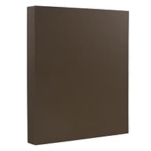 JAM Paper 100 lb. Cardstock Paper, 8.5 x 11, Chocolate Brown, 50 Sheets/Pack (8109252)