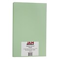 JAM Paper® Vellum Bristol Legal Cardstock, 8.5 x 14, 67lb Green, 50/pack (16928439)