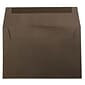JAM Paper A9 Invitation Envelopes, 5.75 x 8.75, Chocolate Brown Recycled, Bulk 250/Box (32311328H)