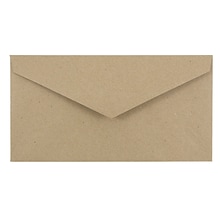 JAM Paper Monarch Envelopes, 3.875 x 7.5, Brown Kraft Paper Bag, 25/Pack (36317567)