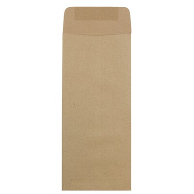 JAM Paper #14 Kraft Policy Business Envelopes, 5 x 11.5, Brown Kraft Paper Bag, 25/Pack (36317569)
