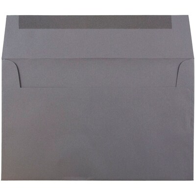 JAM Paper A10 Invitation Envelopes, 6 x 9.5, Dark Grey, 25/Pack (36396437)