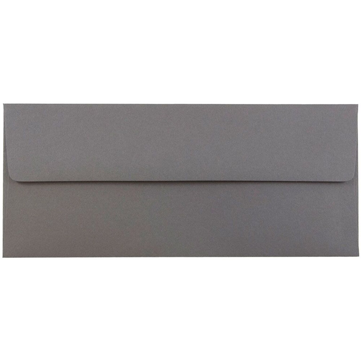 JAM Paper #10 Business Envelope, 4 1/8 x 9 1/2, Dark Grey, 25/Pack (36396438)