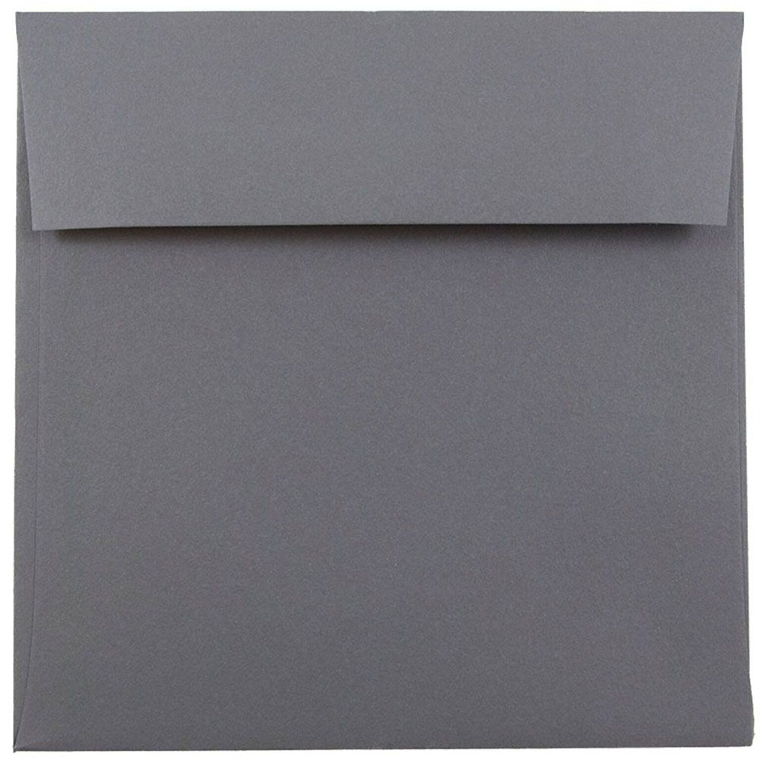 JAM Paper 6 x 6 Square Invitation Envelopes, Dark Grey, 25/Pack (36396439)