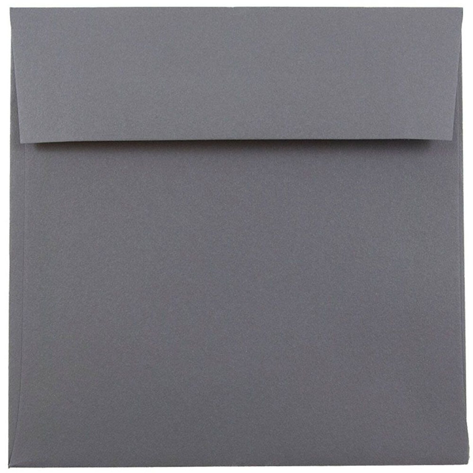 JAM Paper 6 x 6 Square Invitation Envelopes, Dark Grey, 25/Pack (36396439)