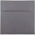 JAM Paper® 8.5 x 8.5 Square Invitation Envelopes, Dark Grey, Bulk 250/Box (36396440H)
