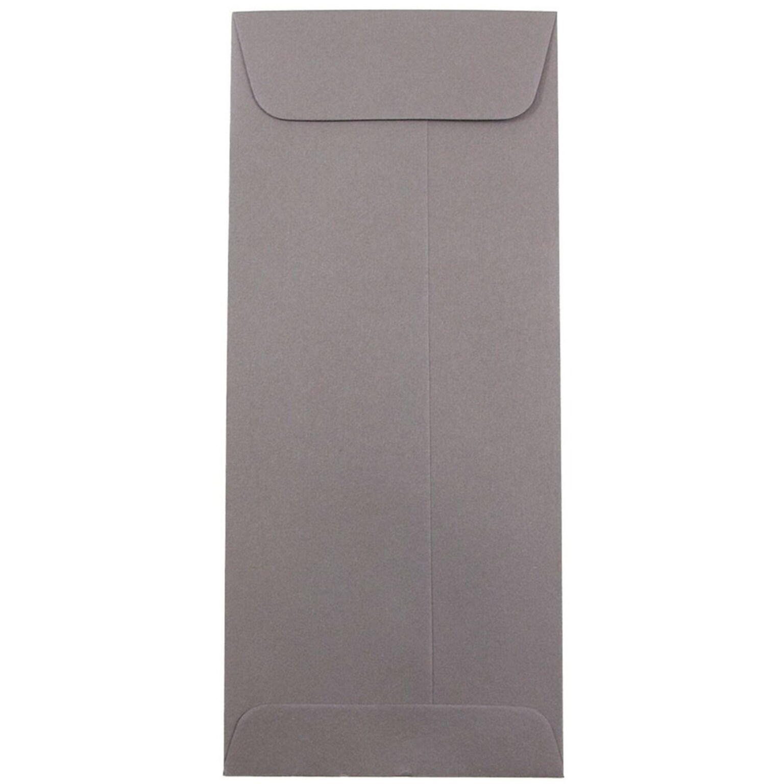 JAM Paper Open End #10 Currency Envelope, 4 1/8 x 9 1/2, Dark Gray, 50/Pack (36396445I)