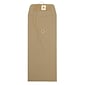 JAM Paper #10 Policy Envelopes with Button and String Closure, 4 1/8" x 9 1/2", Brown Kraft Paper Bag, 25/Pack (41266941)
