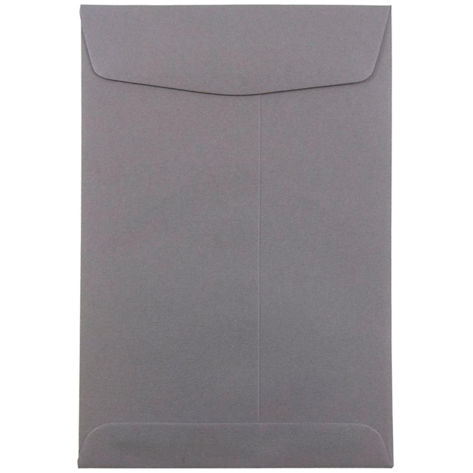 JAM Paper 6 x 9 Open End Catalog Envelopes, Dark Grey, 10/Pack (51285796B)