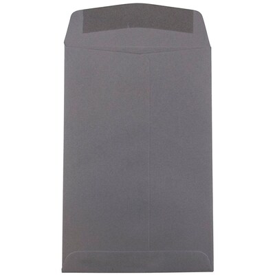 JAM Paper 6 x 9 Open End Catalog Envelopes, Dark Grey, 10/Pack (51285796B)