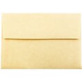 JAM Paper® 4Bar A1 Parchment Invitation Envelopes, 3.625 x 5.125, Antique Gold Recycled, Bulk 250/Box (90090522H)