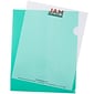 JAM Paper® Plastic Sleeves, 9" x 12", Green, 12/Pack (226325846)