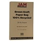 JAM Paper 8.5" x 14" Multipurpose Paper, 28 lbs., Brown Kraft Paper Bag, 50 Sheets/Pack (463117506)